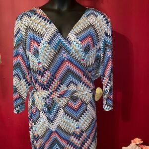 NWT EMMA & MICHELE WRAPDRESS Size 3X